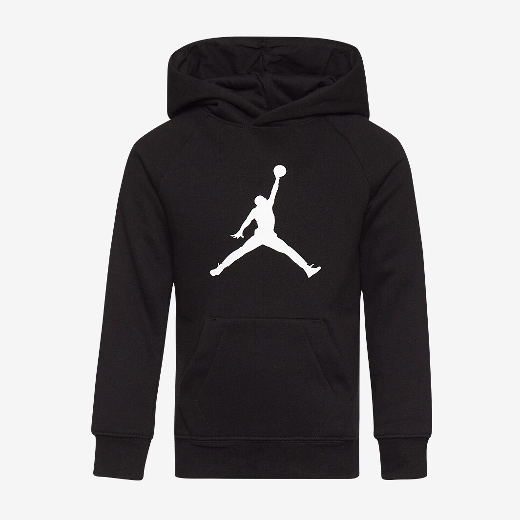 Jordan Younger Kids Jumpman Logo Fleece Hoodie (2-7 Yrs) - Black - Boys ...