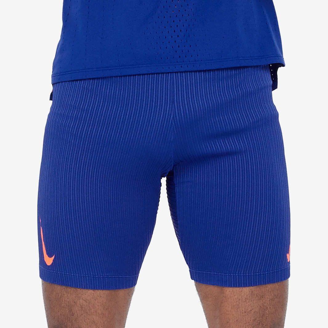 Nike Dri-FIT ADV AeroSwift Half Tight - Deep Royal Blue/Bright Crimson -  Mens Clothing