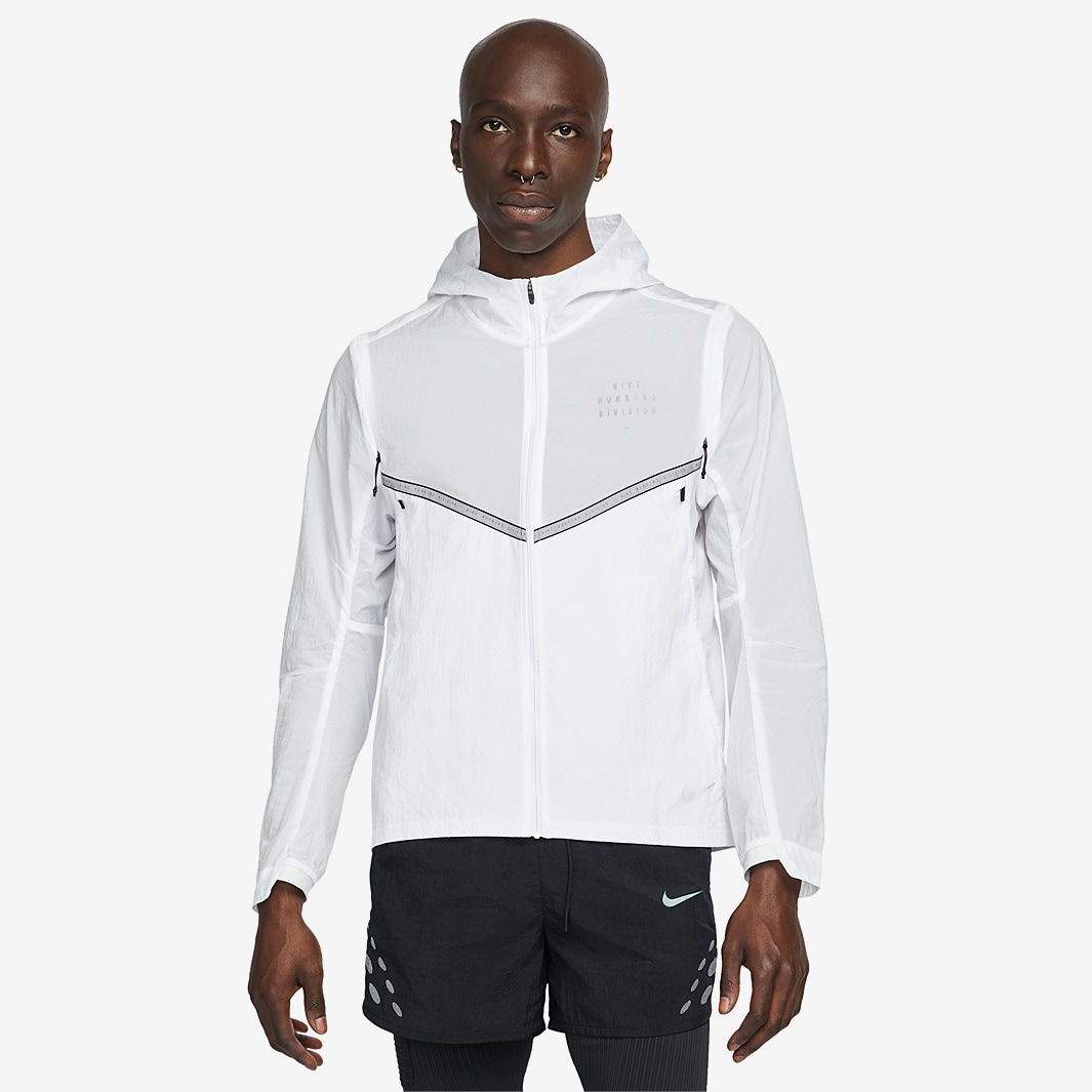 Nike Repel Run Division Jacket - White/White/Reflective Silv - Mens ...