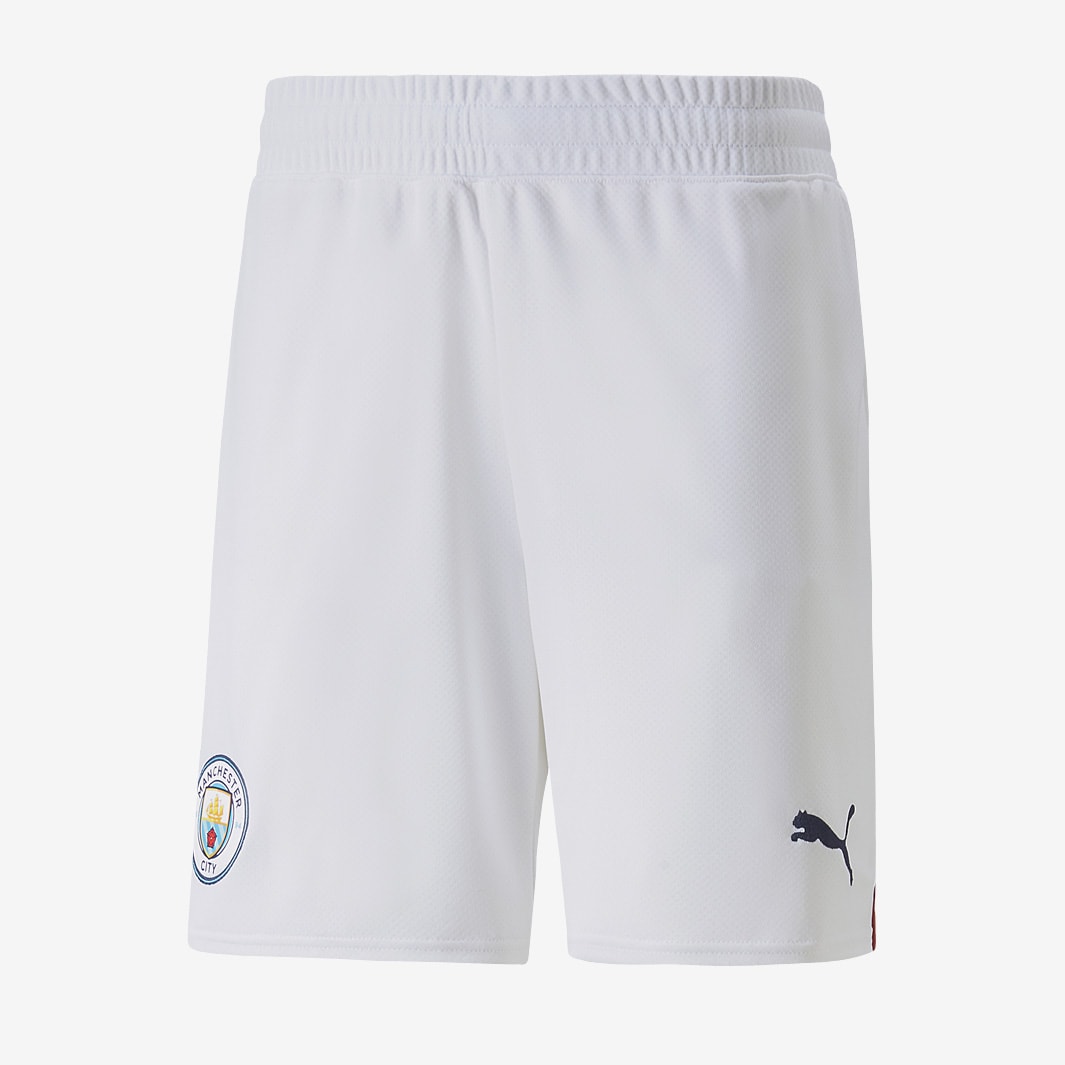 Puma Manchester City FC 22/23 Replica Home Shorts - Puma White/Intense ...