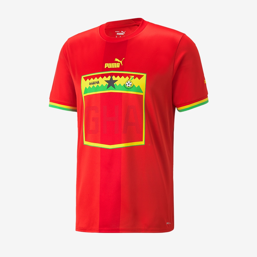 Puma Ghana 2022 Replica Away Shirt Puma Red/Dandelion Mens Replica