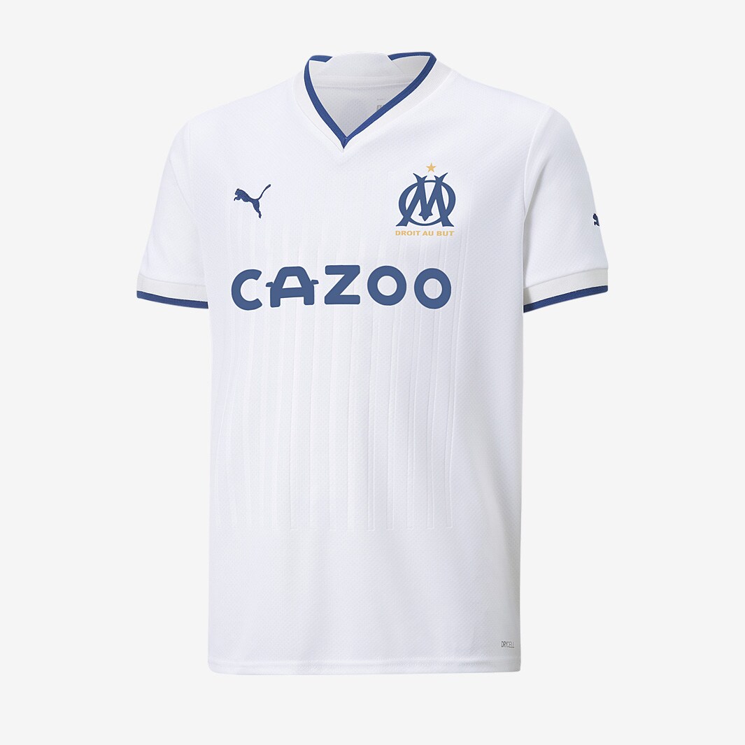 Puma Olympique Marseille 22/23 Kids Replica Home Shirt - Puma White ...