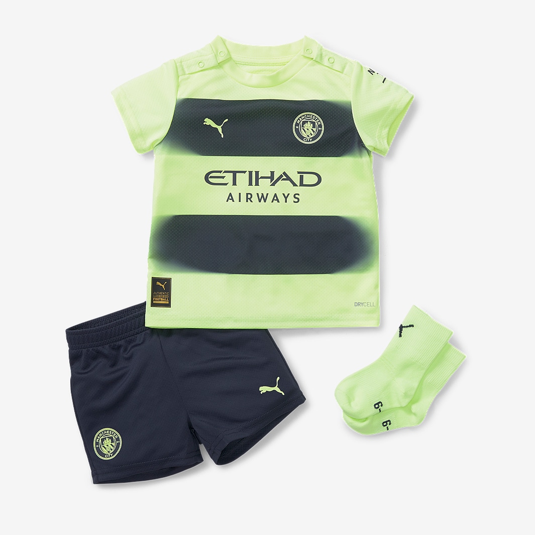 Puma Manchester City FC 22/23 Third Babykit - Fizzy Light/Parisian ...