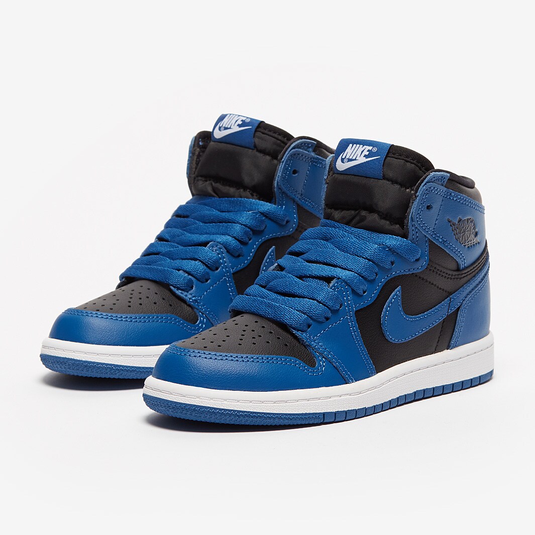 Nike Jordan 1 Retro High OG Younger Kids (PS) Dark Marina Blue/Black