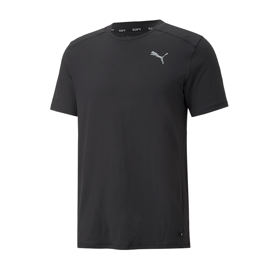 Puma Run Cloudspun T-Shirt - Puma Black - Mens Clothing