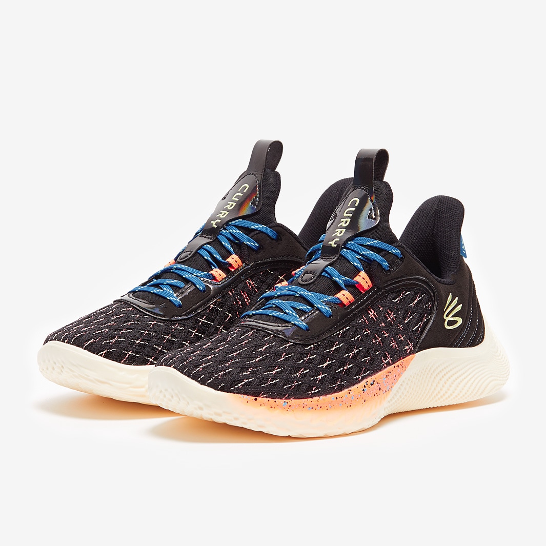 Under Armour Curry 9 - Black/Electric Tangerine/Pale Moonlight - Mens ...