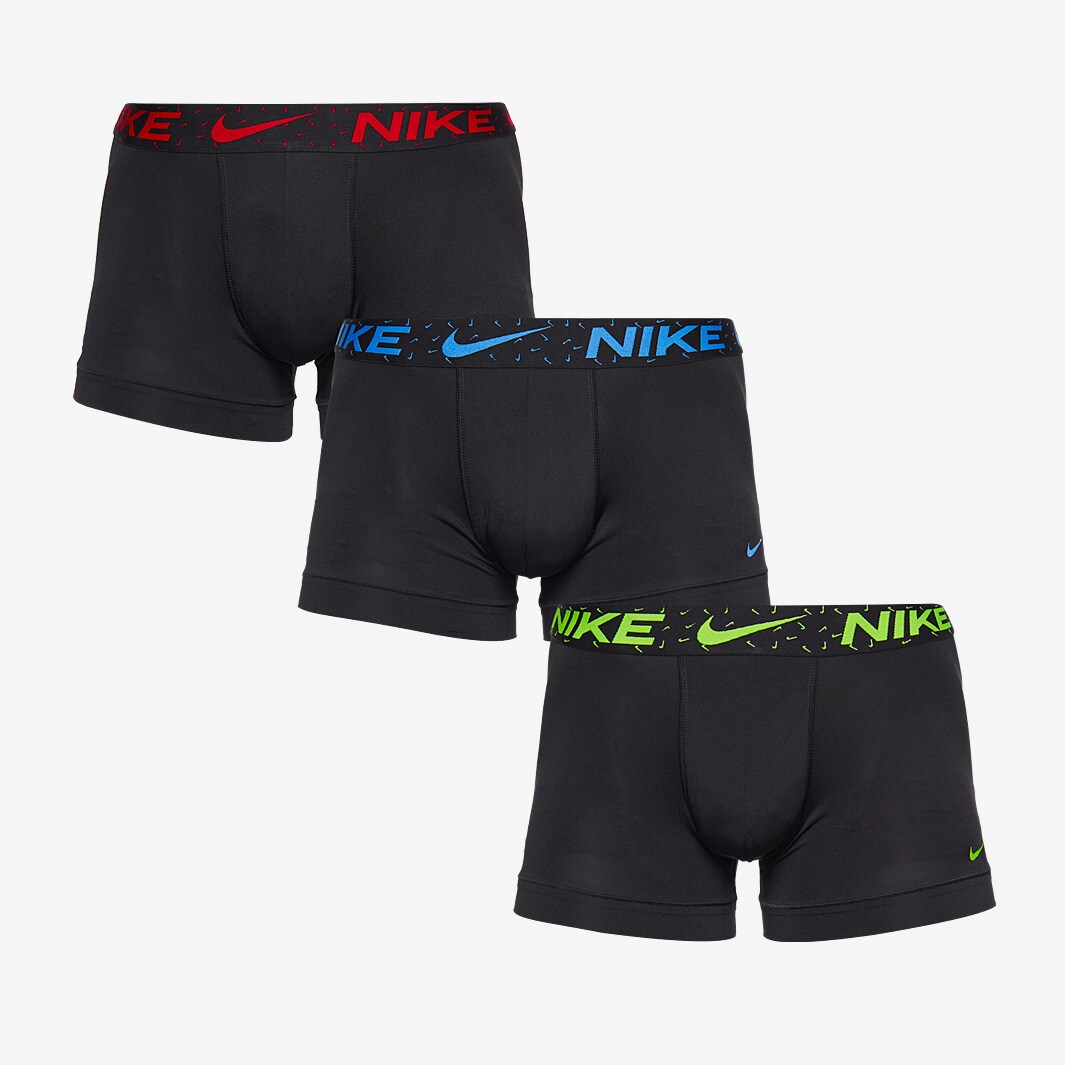 Nike Dri-Fit Essential Micro Boxer Brief - Black/Volt/Uni Blue/Uni Red ...
