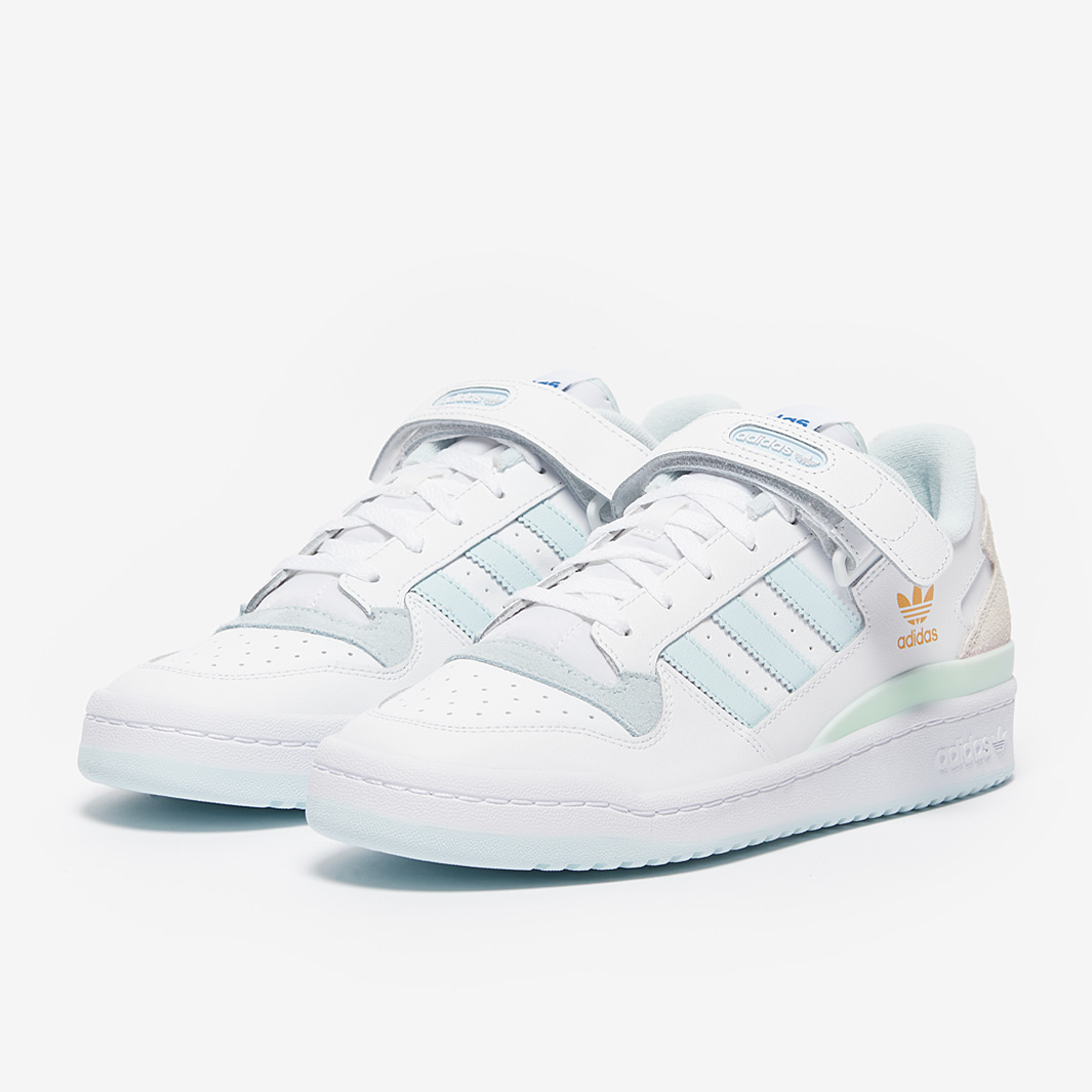 adidas gazelle silver green womens FORUM LOW SHOES -Cloud White / Royal Blue -fy7756  Discount Store
