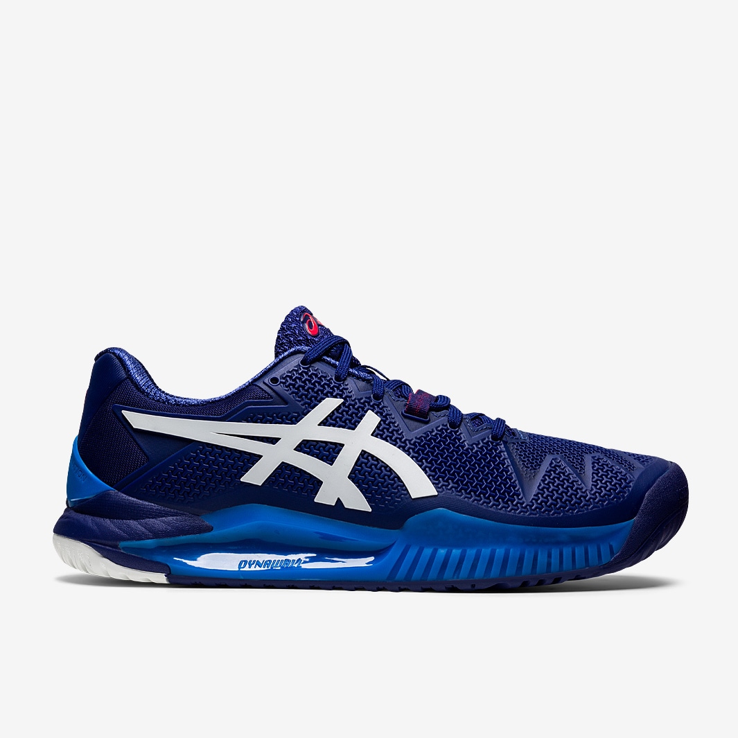 Asics Gel-Resolution 8 - Drive Blue/White - Mens Shoes | Pro:Direct Soccer