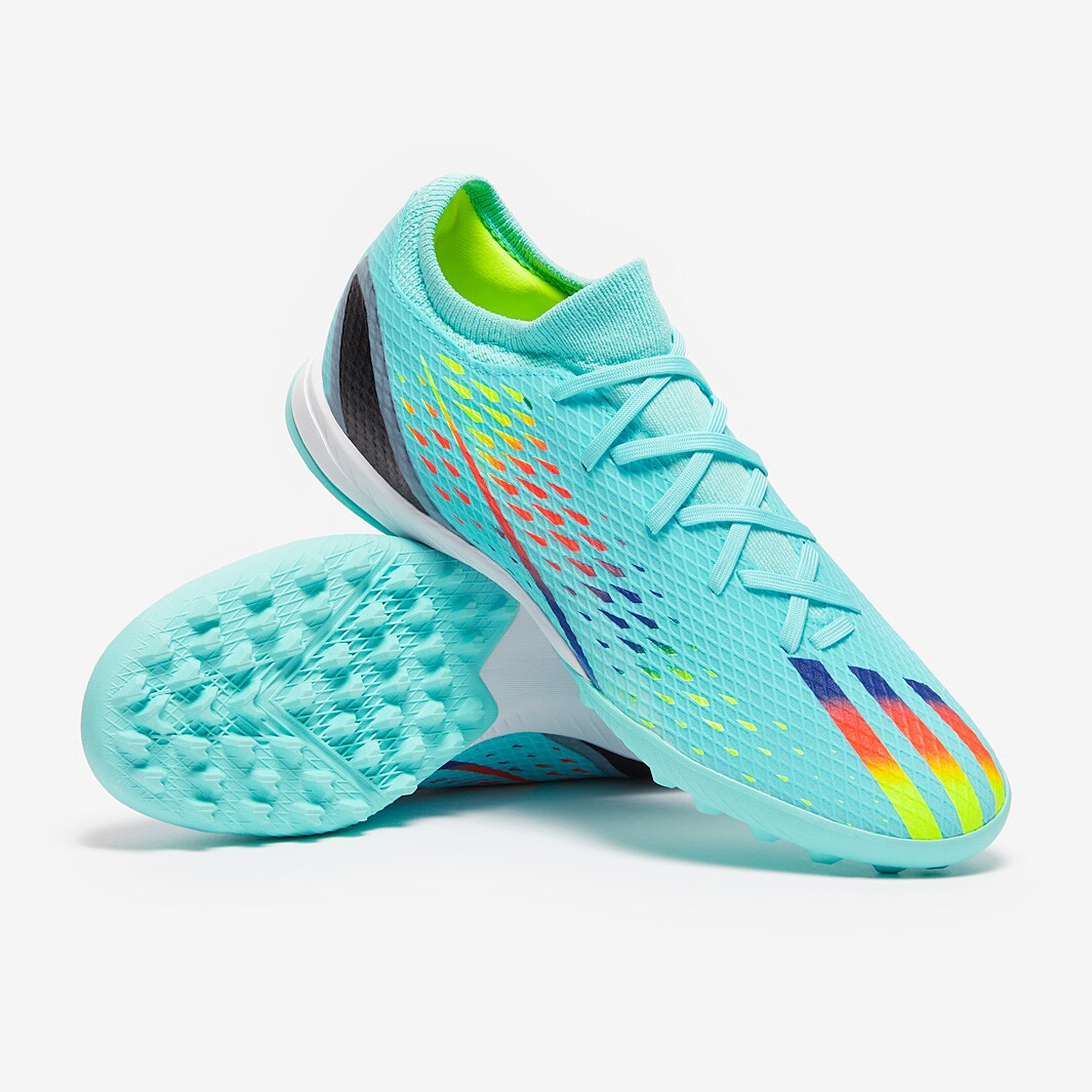 Adidas X Speedportal 3 TF Clear Aqua Power Blue Solar Yellow Mens 