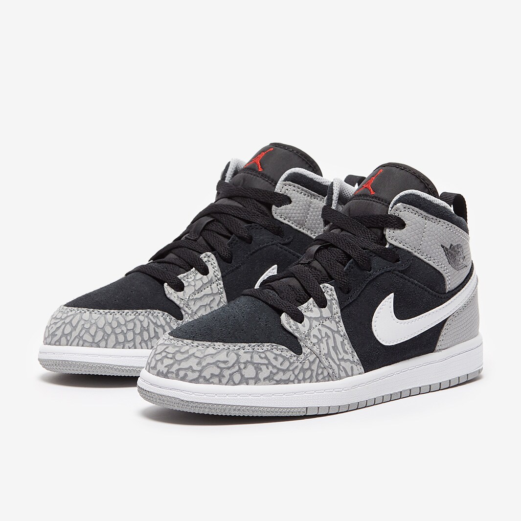 Jordan Mid SE Younger Kids (PS) Black/University Red/White