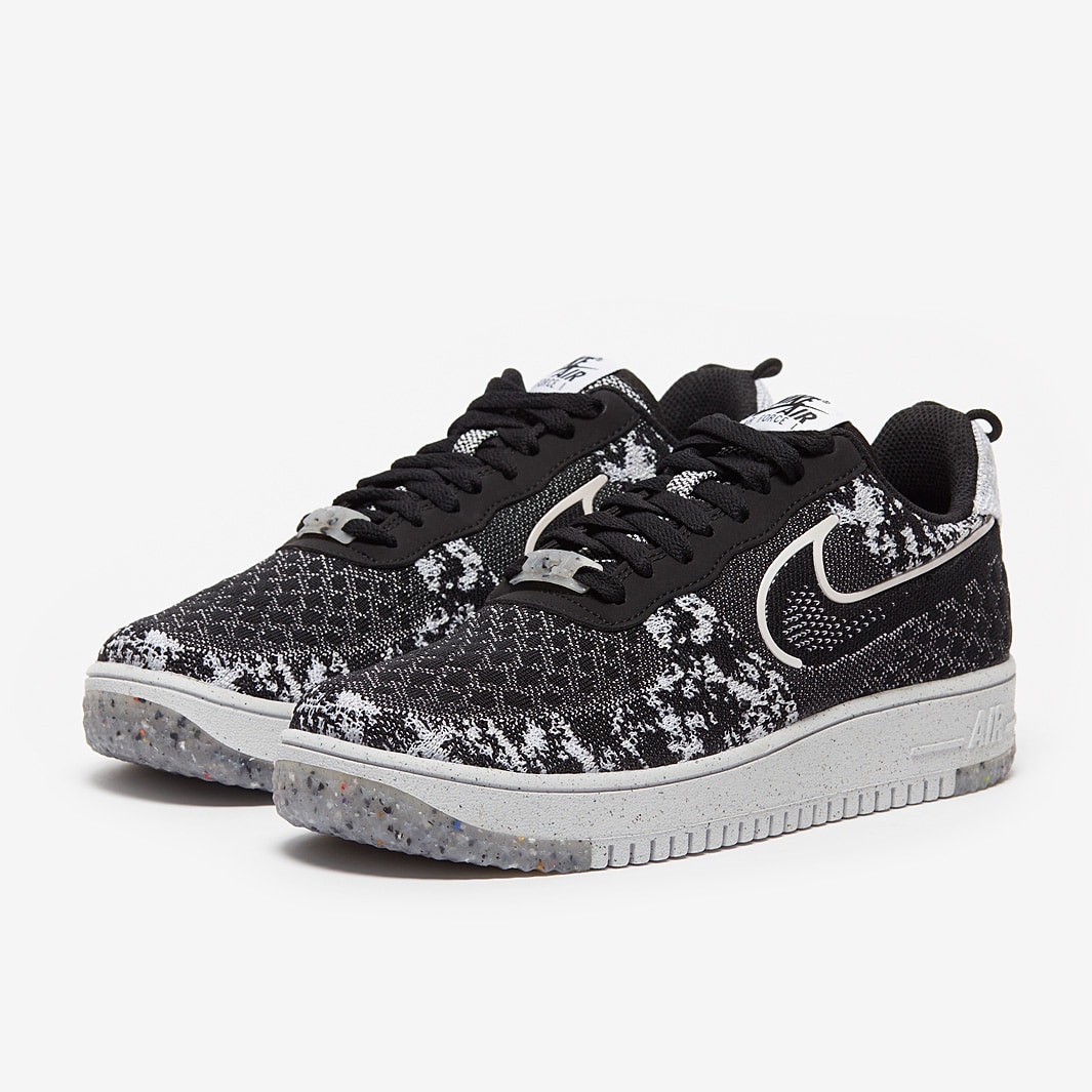 Nike Sportswear Air Force 1 Crater Flyknit Next Nature - Black/Black ...