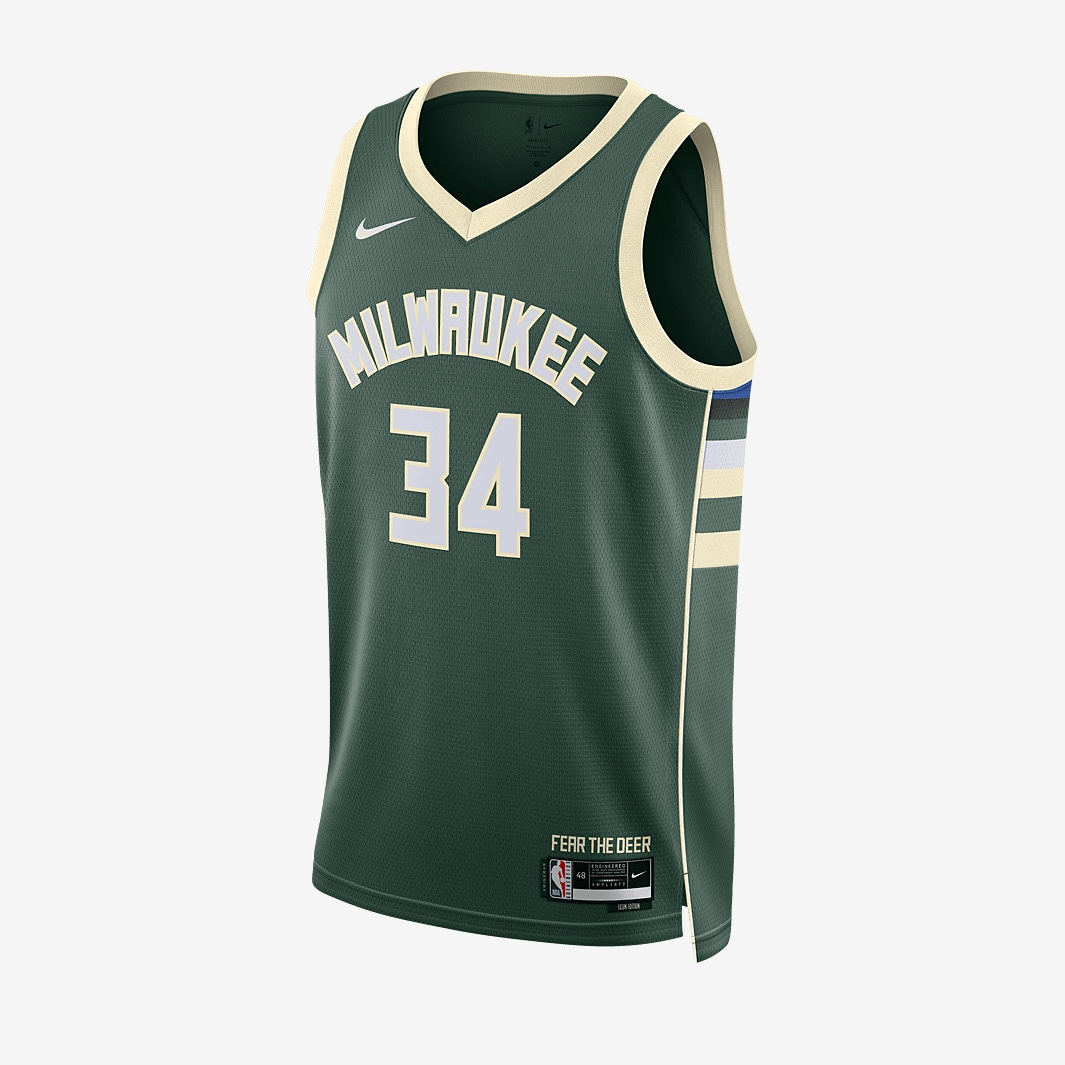 Nike NBA Giannis Antetokounmpo Milwaukee Bucks Dri FIT Swingman 2022 ...