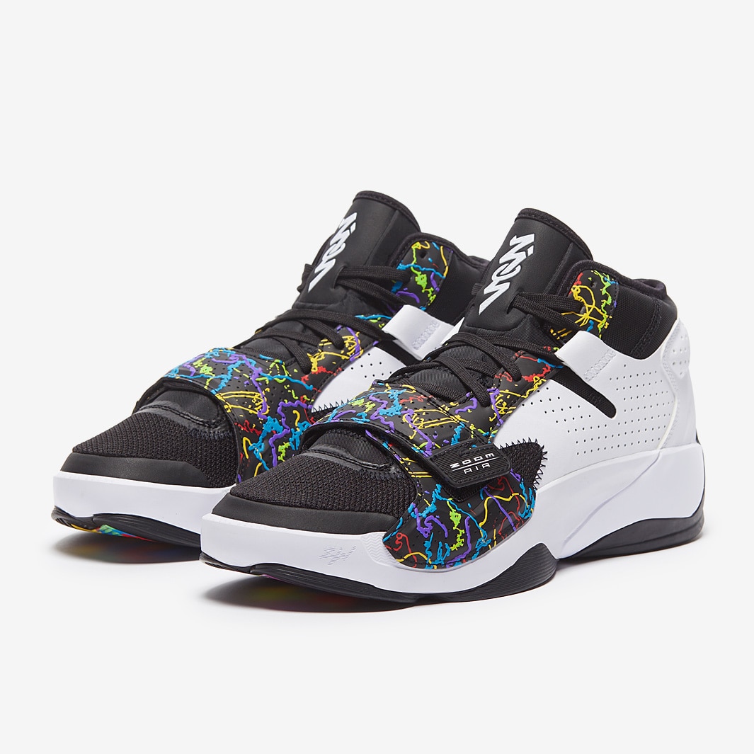 Jordan Zion Black/White/Green Strike/Bright Crimson Mens