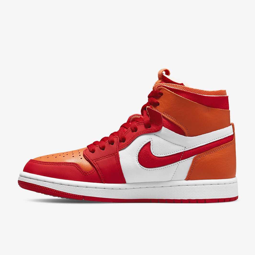 Womens Air Jordan 1 Zoom CMFT - Fire Red/Fire Red/Hot Curry/White ...