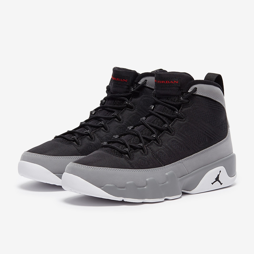 Air Jordan 9 Retro - Black/University Red/Particle Grey/White - Mens ...