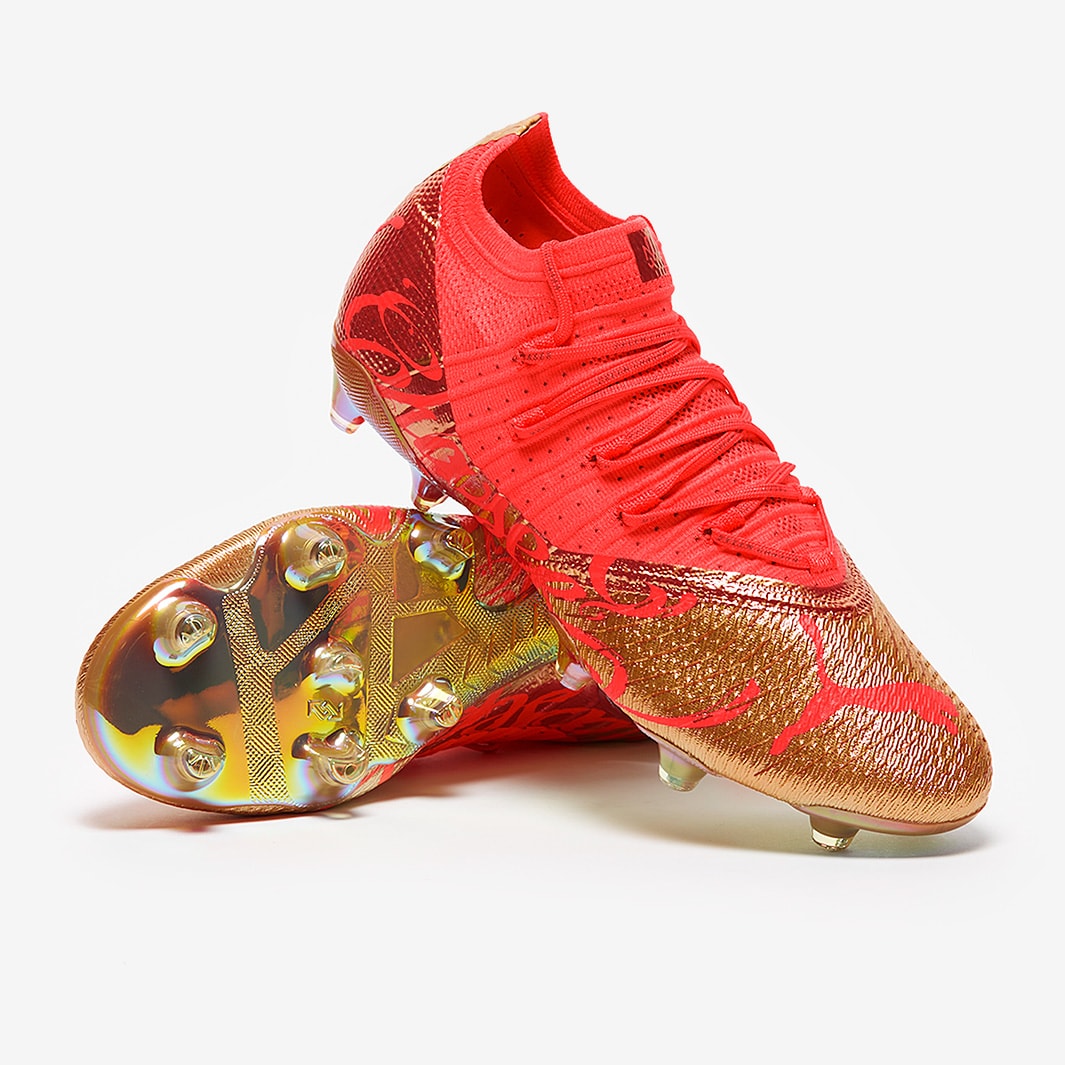 Puma Future Z 2.4 Neymar Jr FG/AG Soccer Cleats (Fiery Coral/Gold) - Soccer  Wearhouse