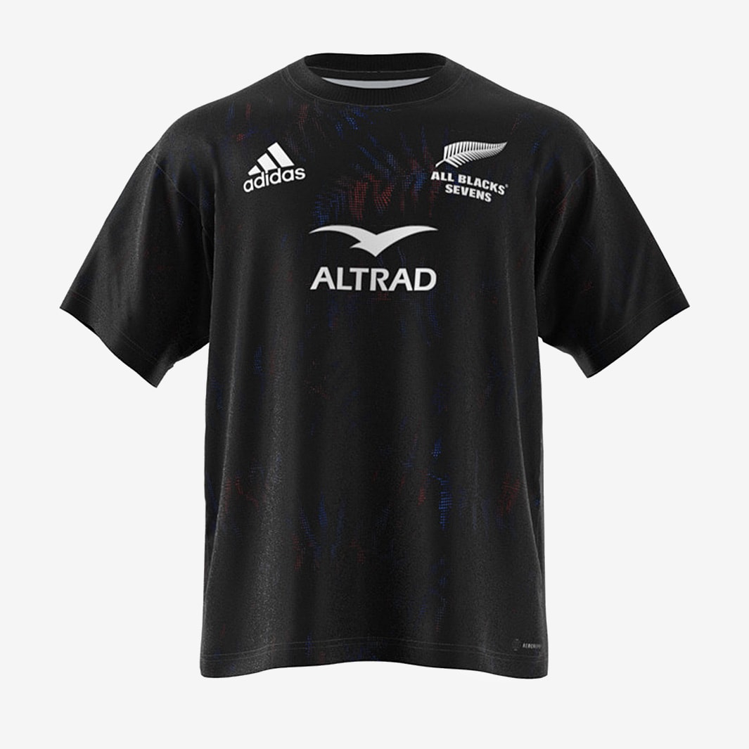 adidas New Zealand 7s Home Black/White Mens Replica