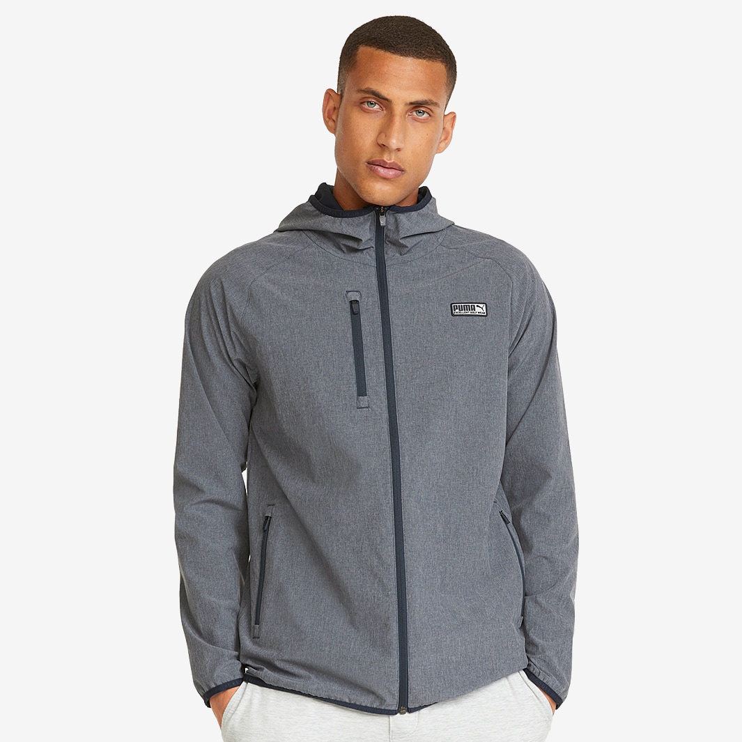 Puma EGW Hooded Jacket - Navy Blazer Heather - Mens Clothing