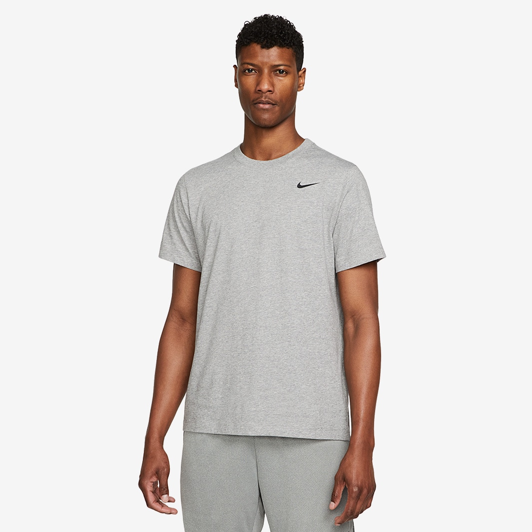 Nike Dri-FIT Training T-Shirt - Carbon Heather/Black - Mens Clothing