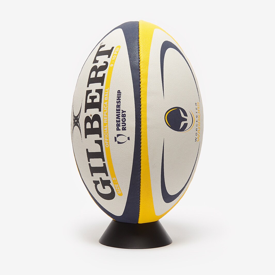 Gilbert Worcester Replica Ball - White - Rugby Balls