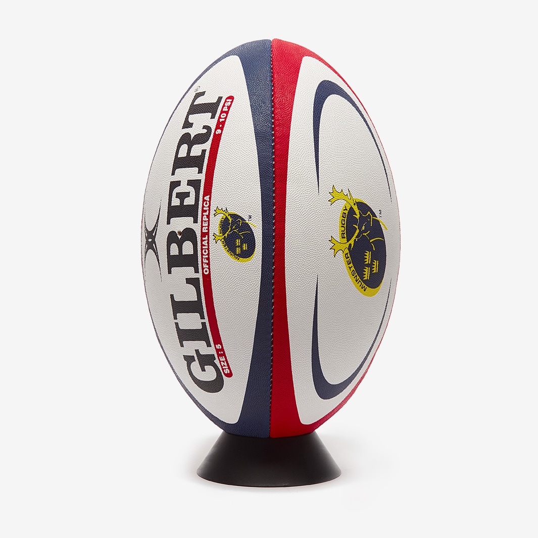 Gilbert Munster Replica Ball - White - Rugby Balls