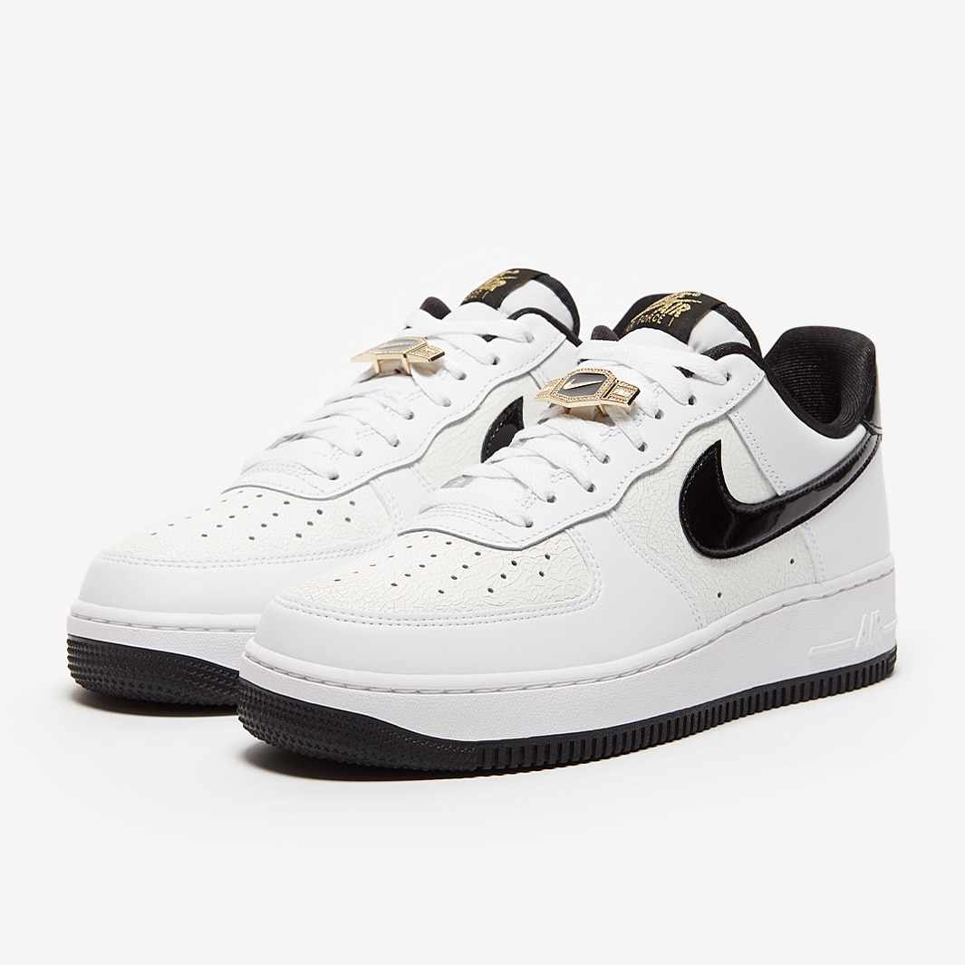 Nike Sportswear Air Force 1 07 LV8 EMB - Black/Iron Grey/White - Trainers -  Mens Shoes
