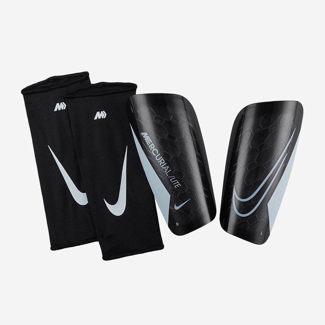 Espinilleras Nike Mercurial Lite - Negro/Negro/Blanco - | Pro:Direct Soccer