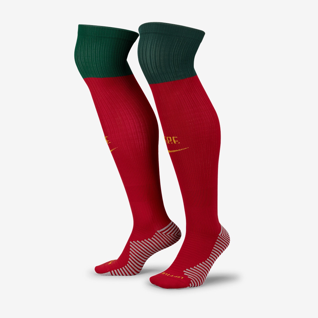 Nike Portugal Strike Home Socks - Pepper Red/Gorge Green/Gold Dart ...