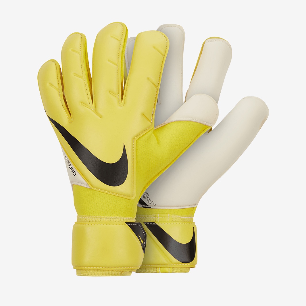 Nike GK Vapor Grip - Yellow Strike/White/Black - Mens GK Gloves