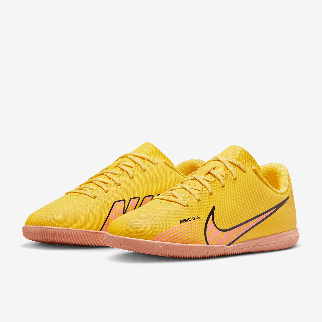 Nike Kids Mercurial Vapor XV Club IC - Yellow Strike/Sunset Glow ...