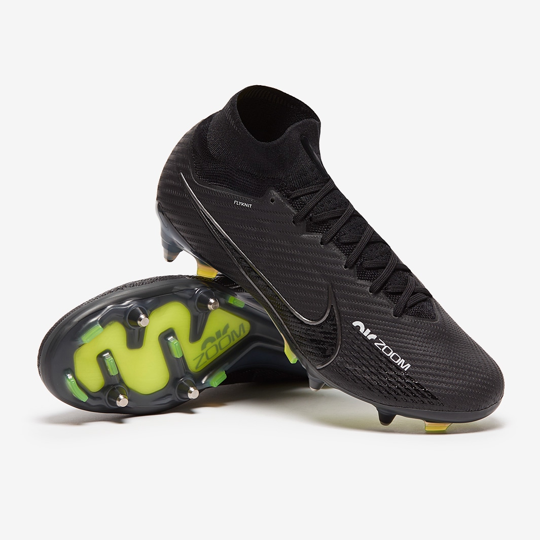 Nike Mercurial Superfly IX Elite SG Pro Anti Clog - Black/Dk Smoke Grey/Summit White/Volt - Mens Boots