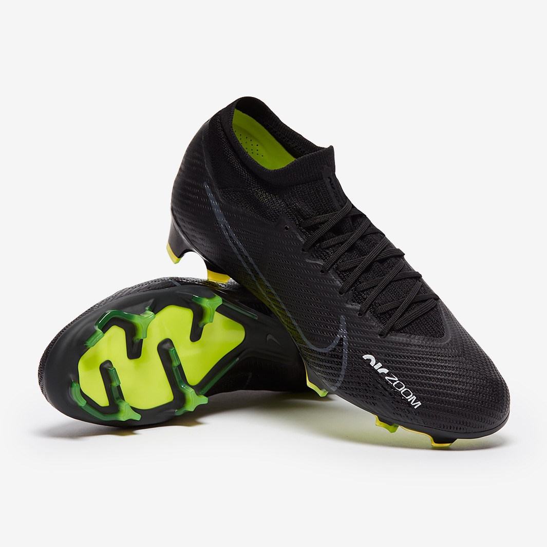 Redondear a la baja mezclador accesorios Nike Air Zoom Mercurial Vapor XV Pro FG - Black/Dk Smoke Grey/Summit  White/Volt - Mens Boots | Pro:Direct Soccer