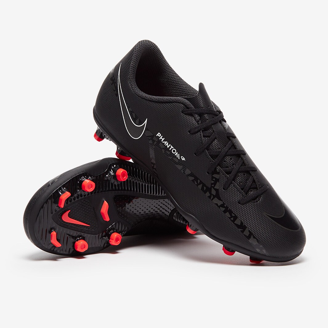 Nike Kids Phantom GT II Club FG/MG - Black/Summit White/Bright Crimson ...