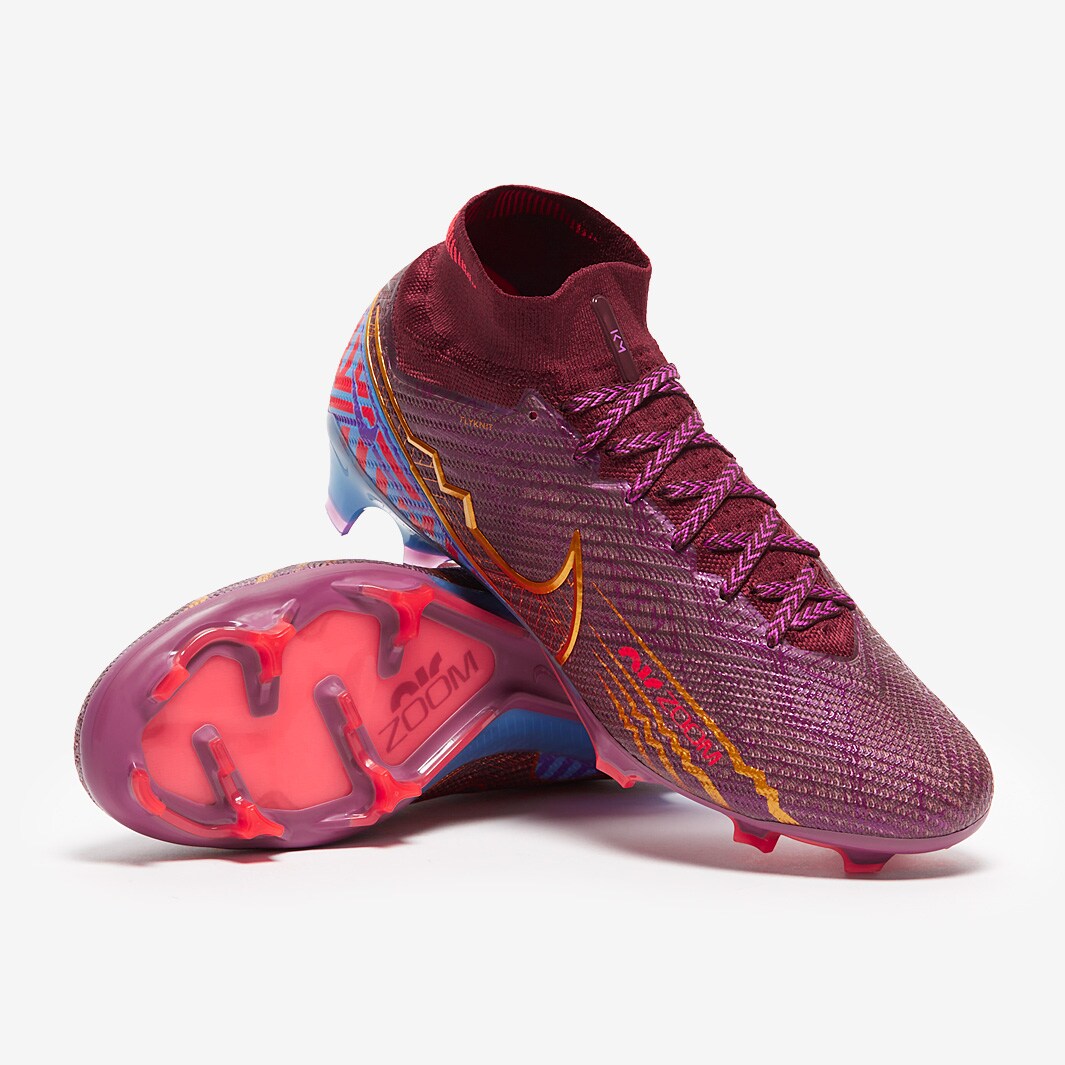 Nike Air Zoom Mercurial Superfly Elite 9 FG Mbappé Personal Edition - Dark  Beetroot/Metallic Vivid Gold