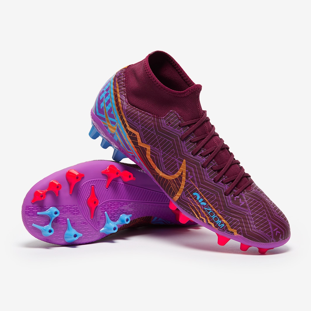 Nike Zoom Mercurial Superfly IX Academy KM AG - Dark Beetroot/Mtlc ...