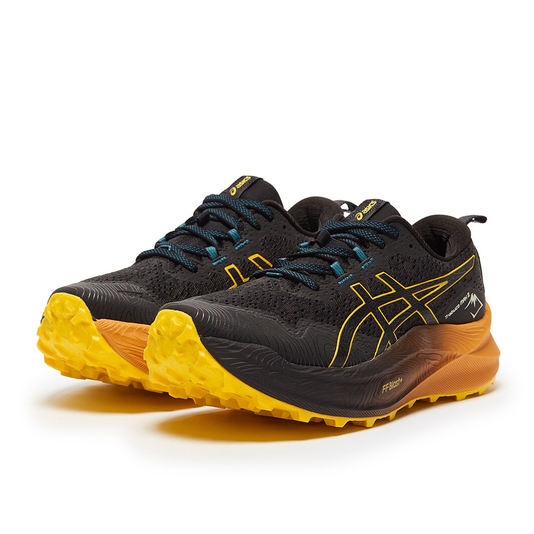 ASICS Trabuco Max 2 - Black/Golden Yellow - Mens Shoes | Pro:Direct Running