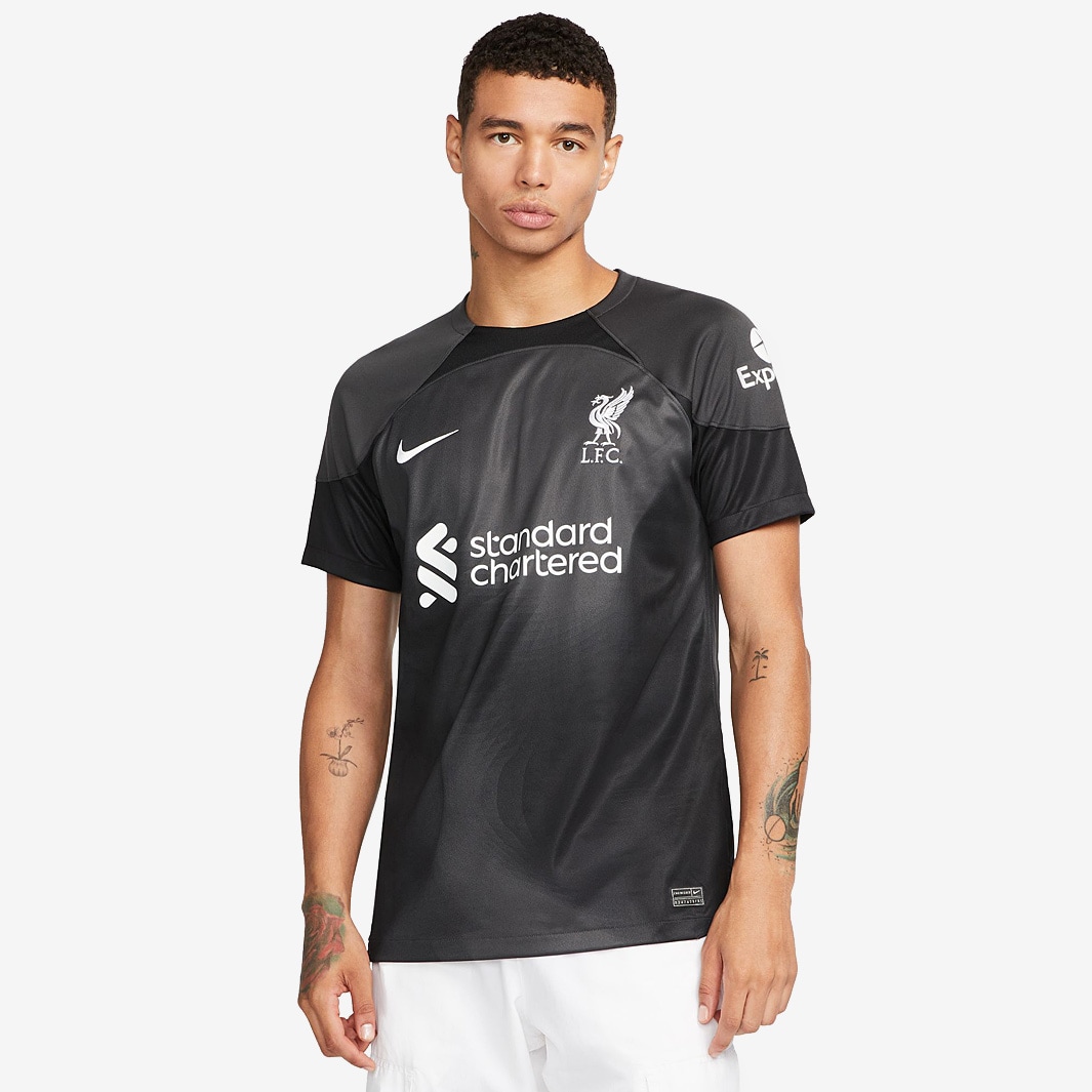 Nike Liverpool FC 22/23 Dri-Fit GK Stadium SS Shirt - Anthracite/Black ...