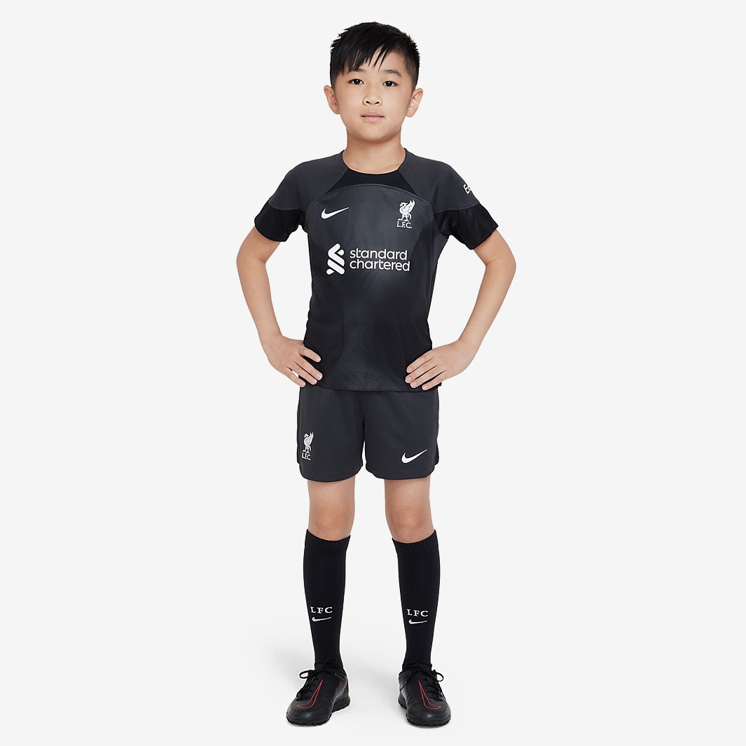 Nike Liverpool FC 22/23 Little Kids Dri-Fit GK Kit - Anthracite/Black ...