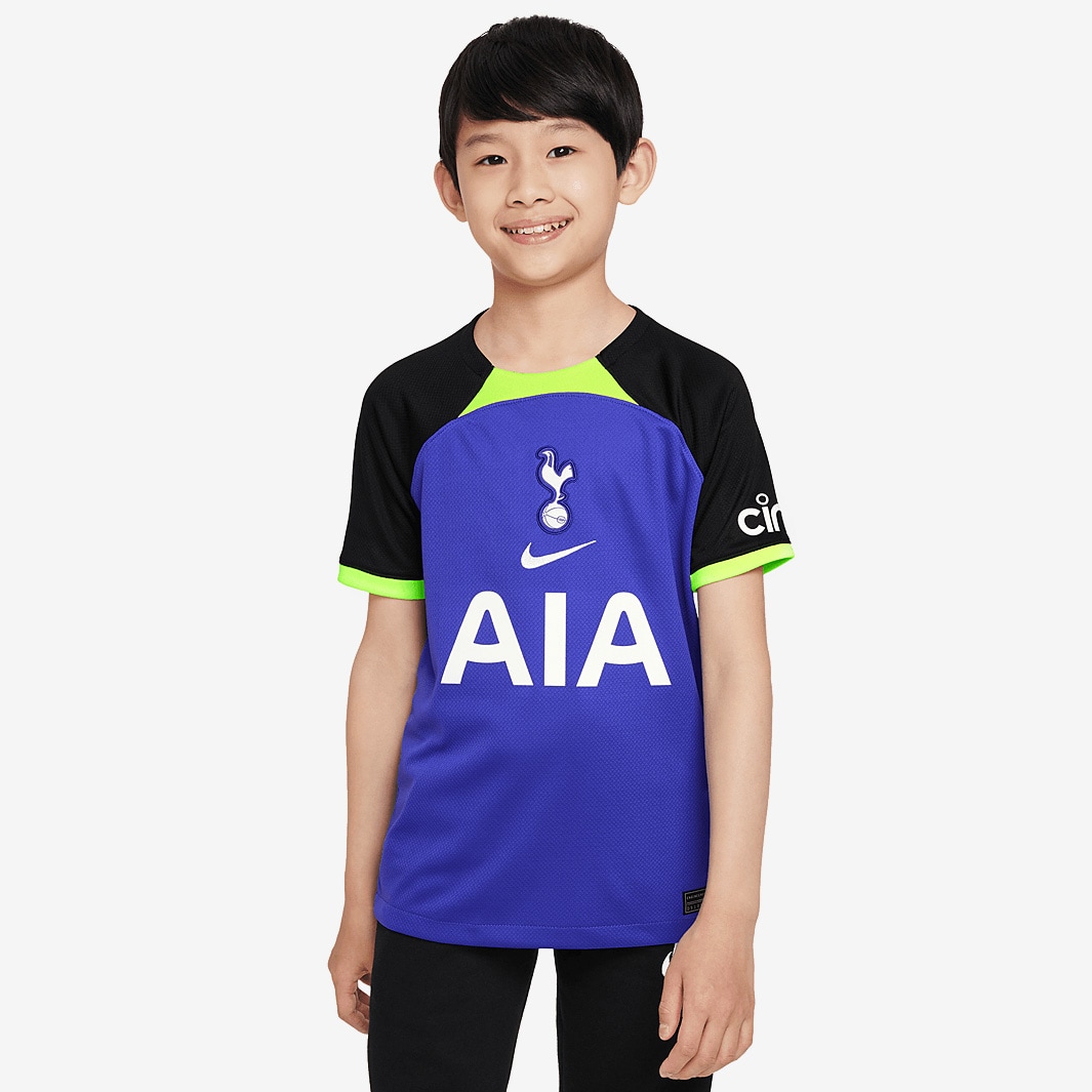 Nike Tottenham Hotspurs 22/23 Kids Dri-Fit Stadium SS Away Shirt ...