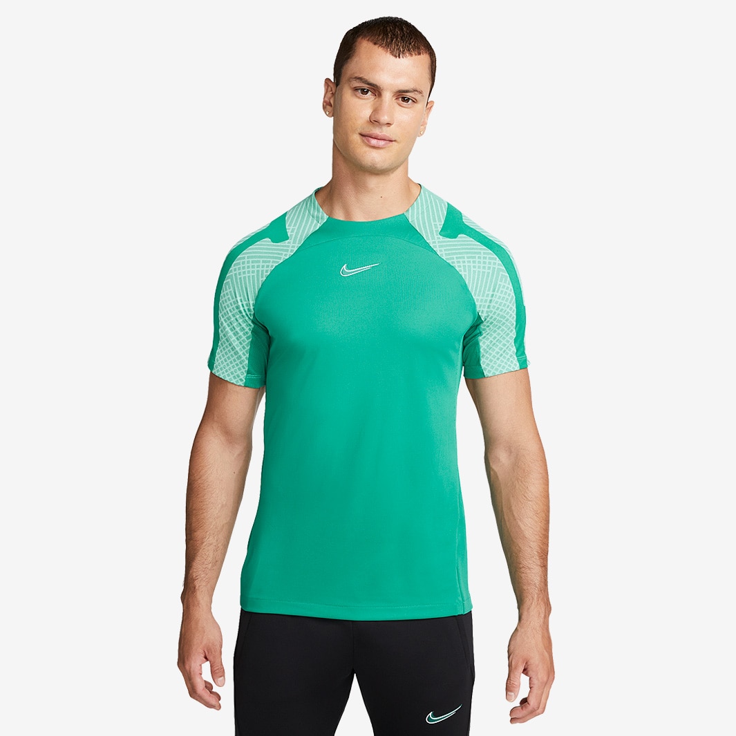 Nike Womens Dri-Fit Strike SS Top - Neptune Green/Neptune Green/White ...