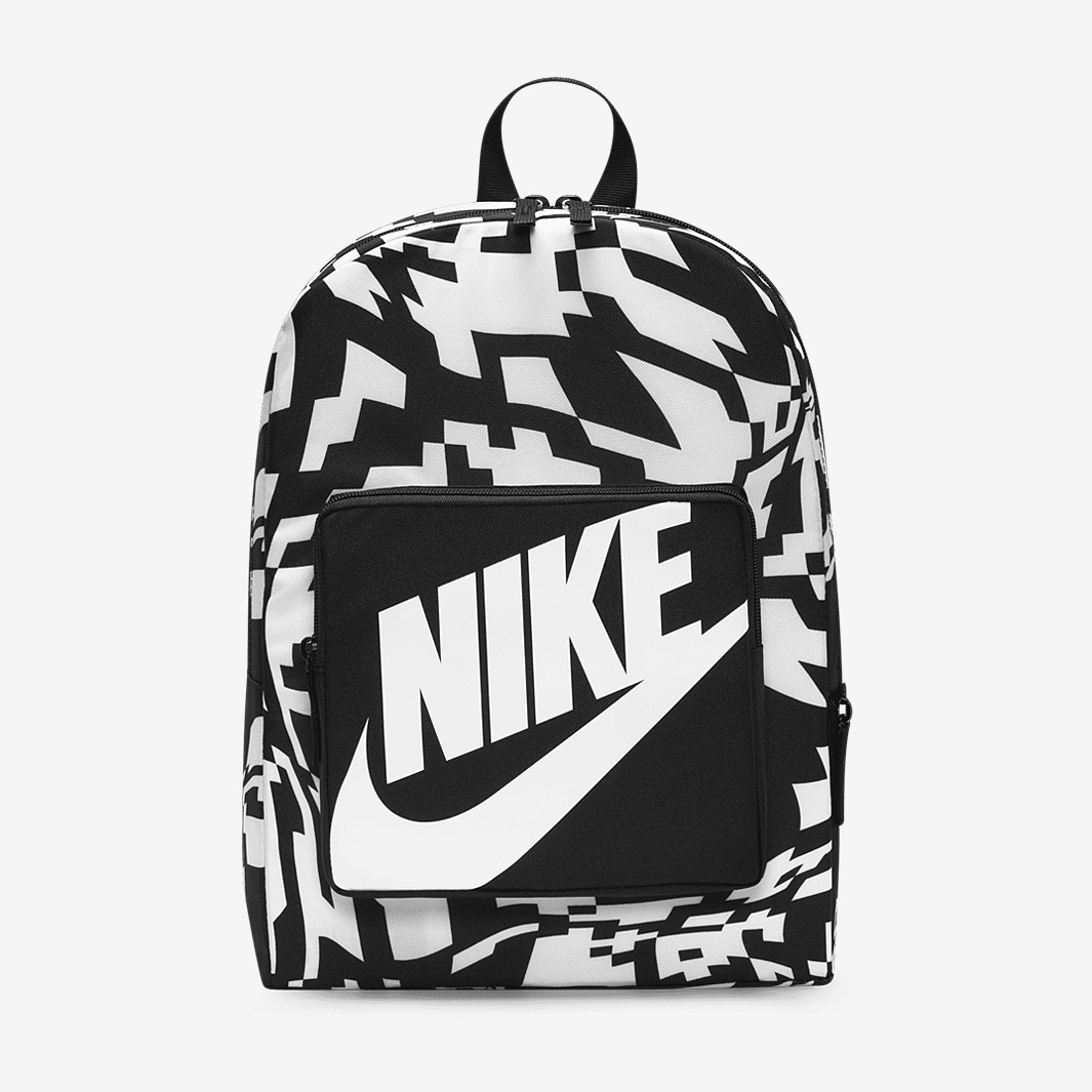 Nike Classic Kids Printed Backpack (16L) - Black/White - Black/White ...