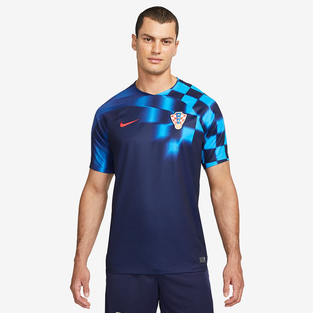 Camiseta Croacia 22/23 Dri-Fit MC equipación - Oscuro Azul/Rojo universidad - Equipaciones oficiales para hombre | Pro:Direct Soccer
