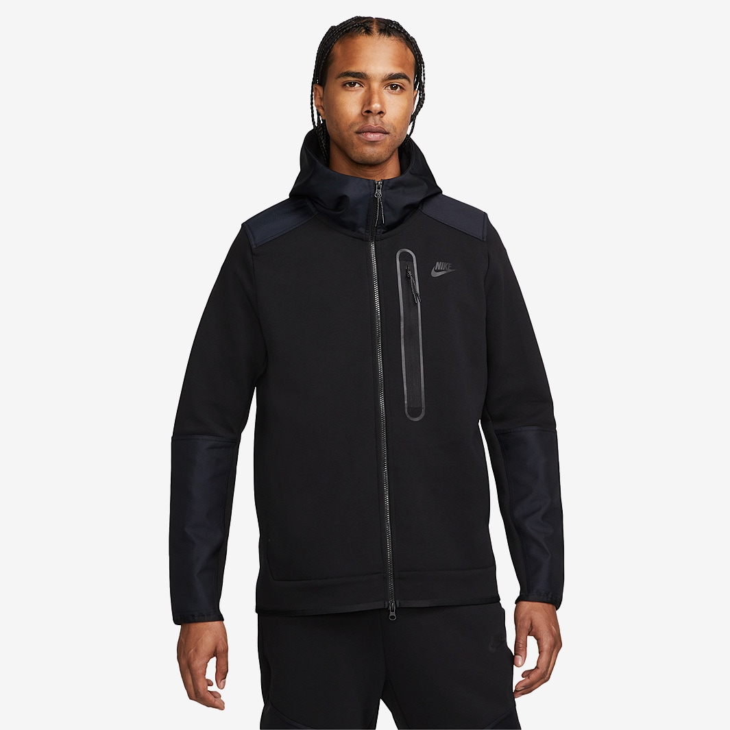 Nike Sportswear Tech Fleece Full-Zip Top - Black - Tops - Mens Clothing