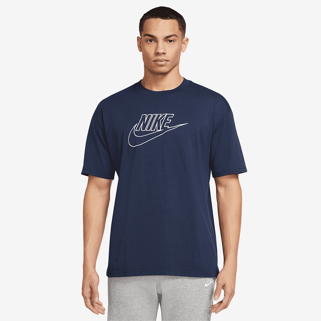 Nike Sportswear Essentials+ Max90 Washed T-Shirt - Midnight Navy - Tops ...