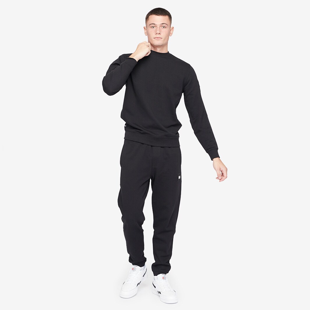 Weekend Offender Tokyo Crew Jog Suit Black Tracksuits Mens