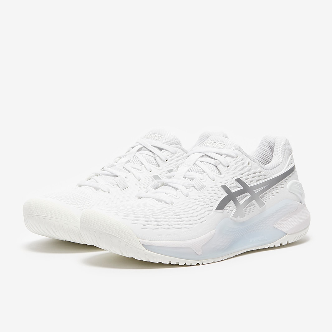 Asics Womens Gel-Resolution 9 - White/Pure Silver - Womens Shoes | Pro ...