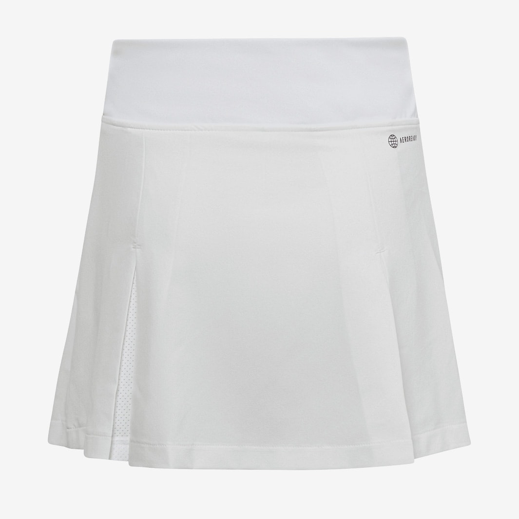 adidas Girls Club Pleat Skirt - White - Girls Clothing | Pro:Direct Tennis