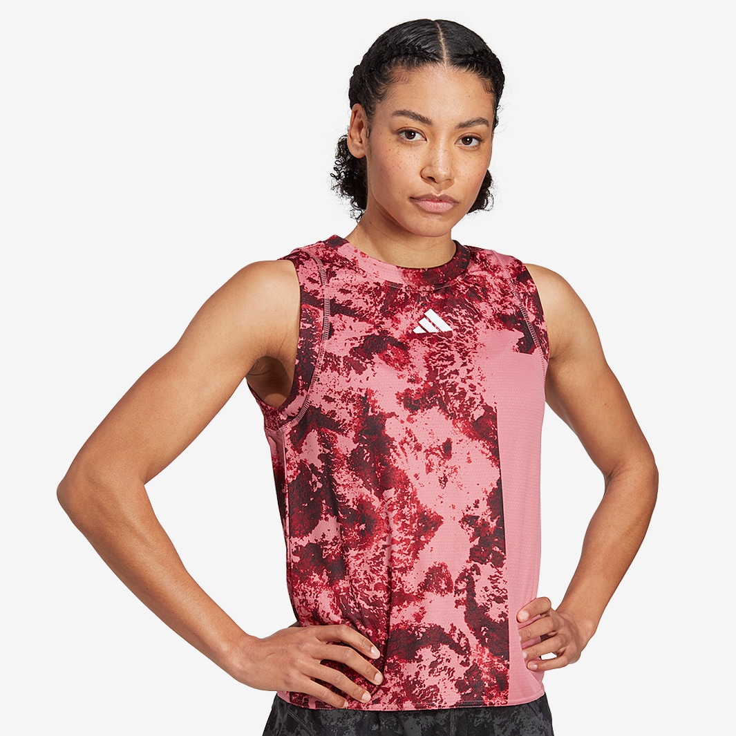 adidas Womens Paris Match Tank - Pink Strata - Womens Clothing | Pro ...