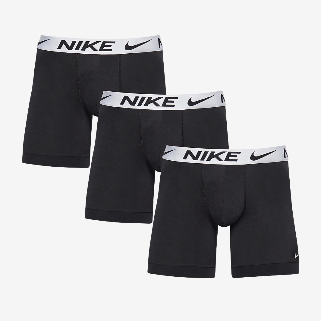 Nike Dri-Fit Essential Micro Boxer Brief 3 Pack - Black/White/White ...